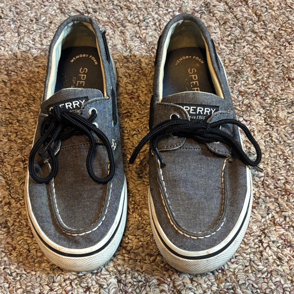 Sperry Other - Sperry Men’s 7 Black Chambray Boat shoes